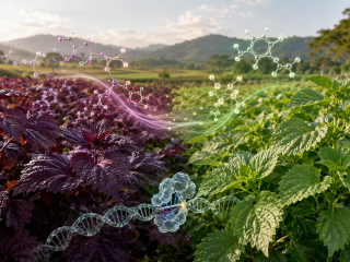 Plantas de perilla roja y verde editadas genéticamente para aumentar luteolina y ácido rosmarínico