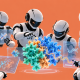 Agentes de inteligencia artificial analizan en conjunto una estructura molecular asociada al sistema ART descubierto en bacteriófagos.