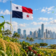 Cultivos agrícolas, bandera de Panamá y skyline de Ciudad de Panamá representando la nueva regulación sobre edición genética.
